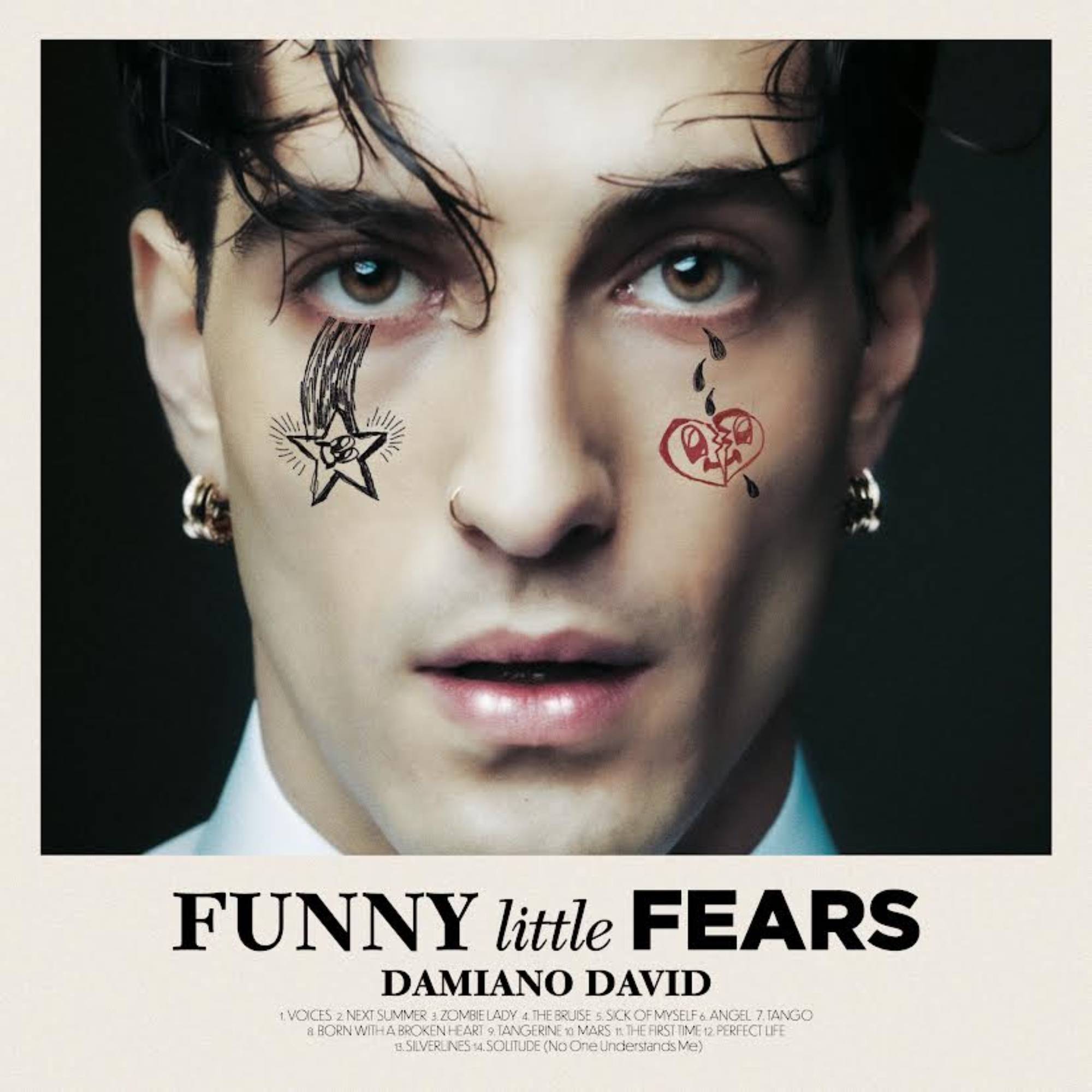 Damiano David 'Funny Little Fears' album artwork.